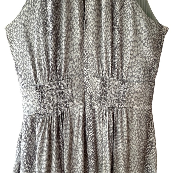 ANTHROPOLOGIE NWOT MARFA SNAKE PRINT FAUX WRAP MIDI DRESS | SIZE: 2 - Picture 13 of 16